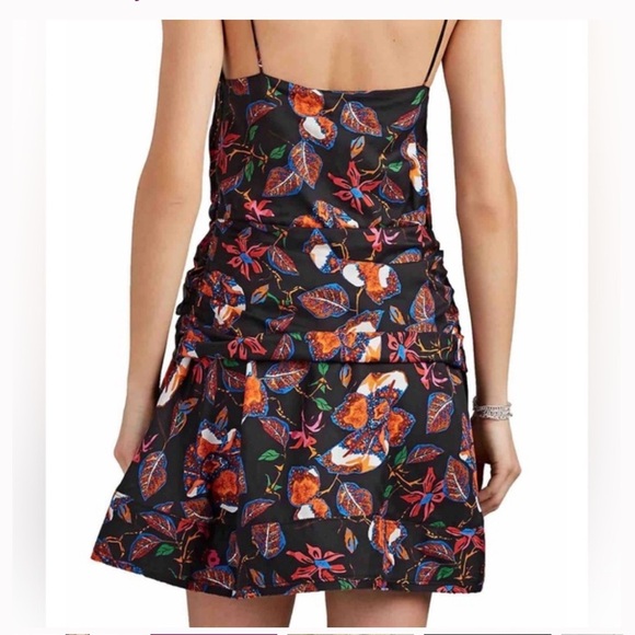 Derek Lam 10 Crosby Silk Blend Cami Flounce Mini Dress | 8 - Picture 2 of 6